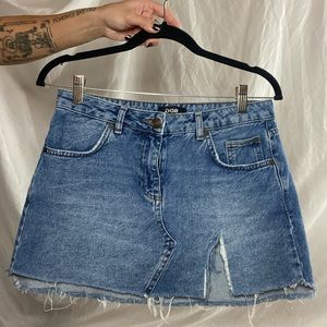 Denim mini skirt